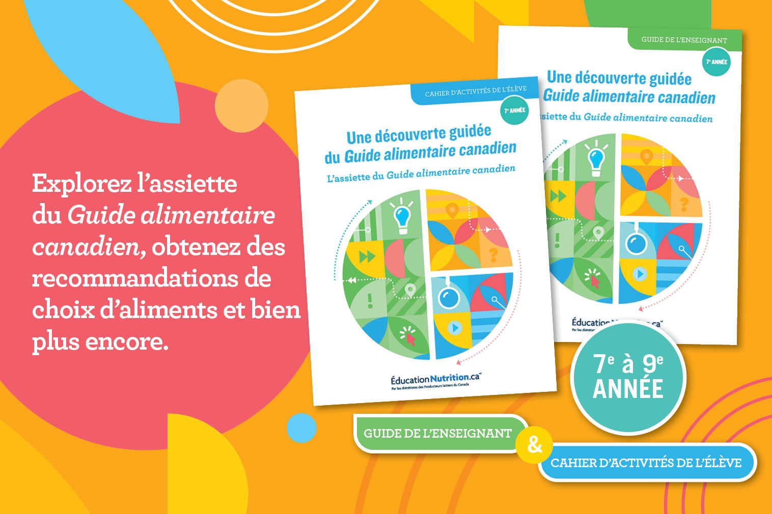 L’assiette du Guide alimentaire canadien – 7e à 9e année