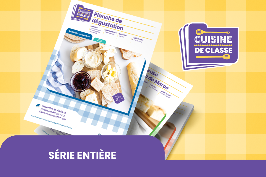 Recettes du programme Cuisine de classe