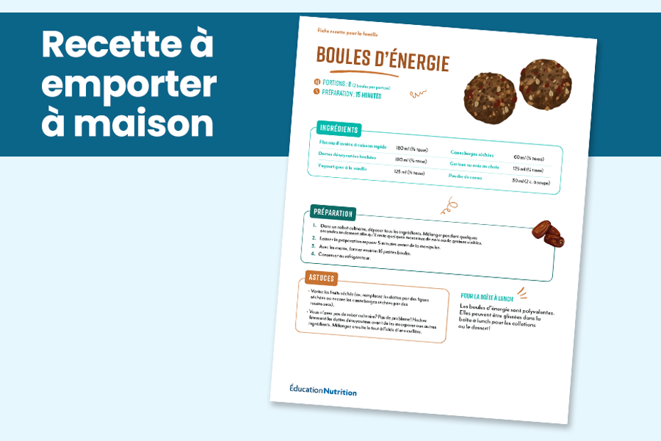 Boules d’énergie : Recette